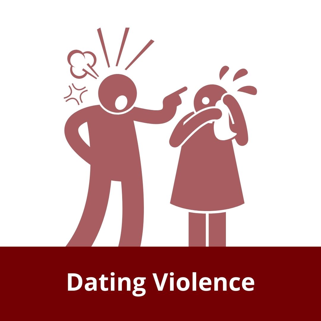 Partner yelling at partner with Title Dating Violence